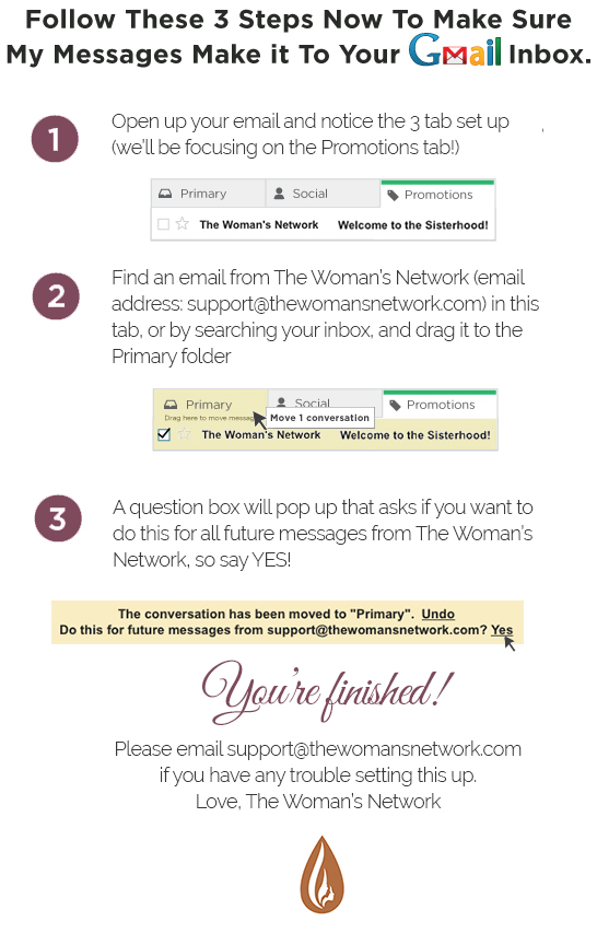 Never Miss an Email from The Woman's Network